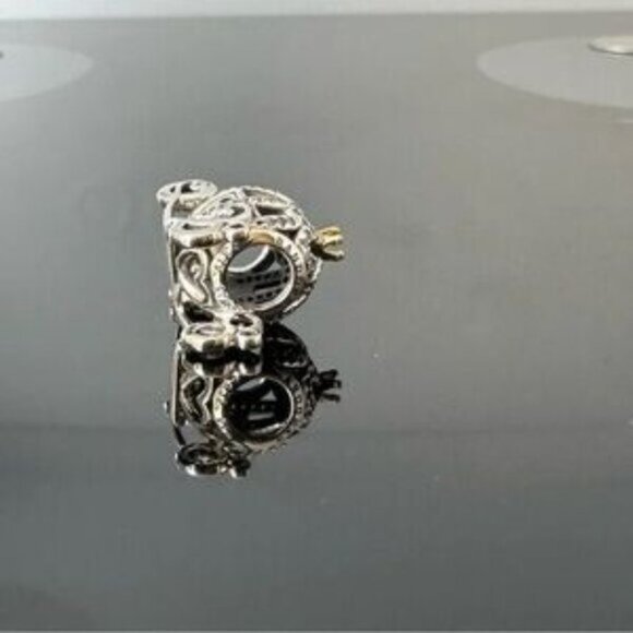 Pandora Disney Cinderella Pumpkin Carriage 925 Ale with CZ Charm - Picture 2 of 5